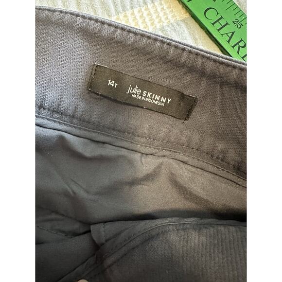 Ann Taylor LOFT Julie Skinny Gray Trouser Pant Flat Front Career Business 14T - Picture 5 of 6